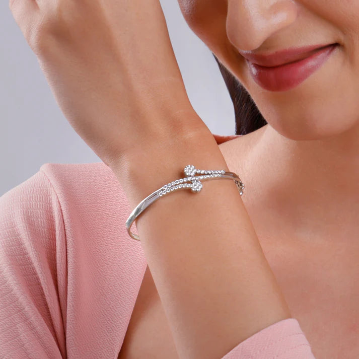 Silver You Sparkle Cuff Bracelet
