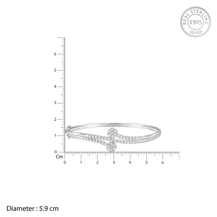 Silver You Sparkle Cuff Bracelet