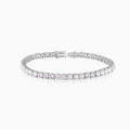 Silver Sparkly Elegant Tennis Bracelet
